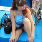 エッチ好きそうな外人お姉さんが街中でスカートの中ノーパンになってる隠し撮り画像のエロさは最強[30枚]