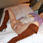 結構可愛いギャルが後ろからのＳＥＸに感じちゃってるハメ撮りシーン[35枚]